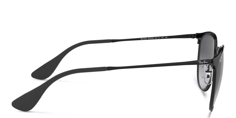 Shop Ray-Ban Erika Metal Unisex Panthos Sunglasses in Black online.