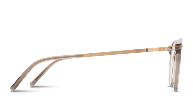 Shop MYKITA Nukka Unisex Round Eyeglasses in Brown online.