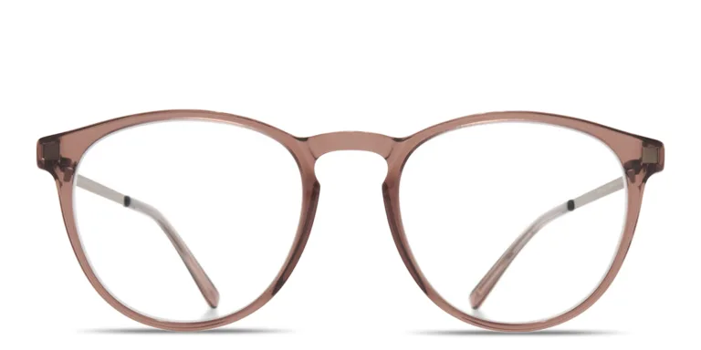 Shop MYKITA Nukka Unisex Round Eyeglasses in Burgundy online.