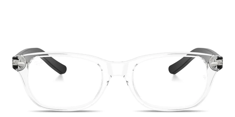 Shop Ray-Ban Junior Optics Kids Square Eyeglasses in Clear online.