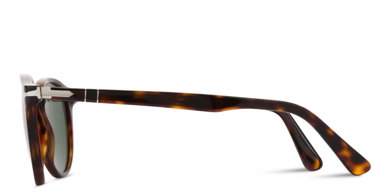 Shop PERSOL Round Sunglasses in Havana online.