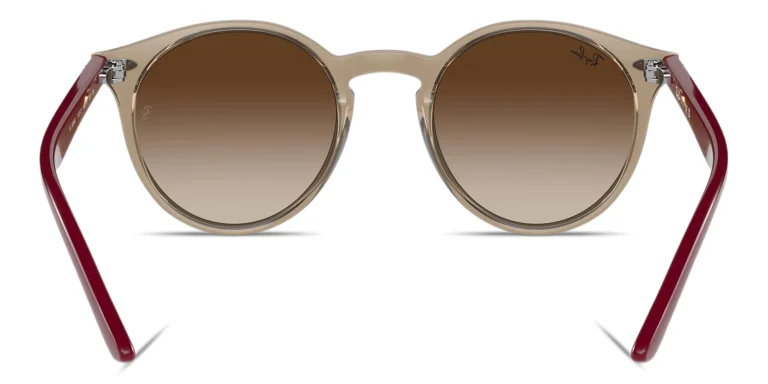 Shop Ray-Ban Junior Kids Panthos Sunglasses in Brown online.