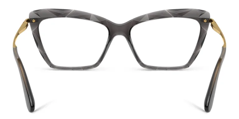 Shop Dolce & Gabbana Cat Eye Eyeglasses in Grey online.