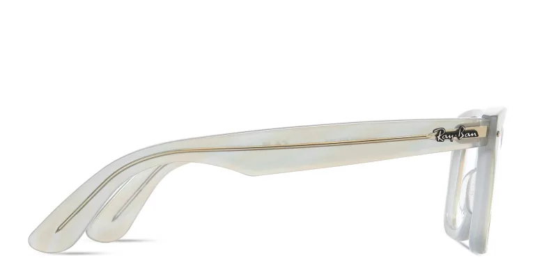 Shop Ray-Ban Wayfarer Ease Optics Change Eyeglasses in Blue online.