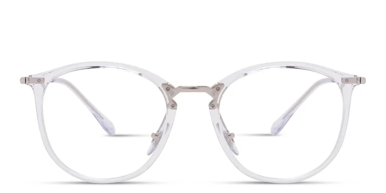 Shop Ray-Ban Optics Unisex Panthos Eyeglasses in Clear online.
