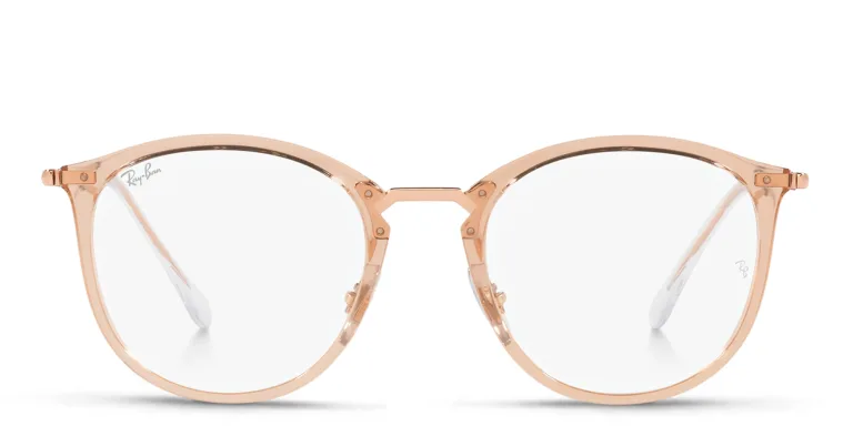 Shop Ray-Ban Panthos Eyeglasses in Brown online.