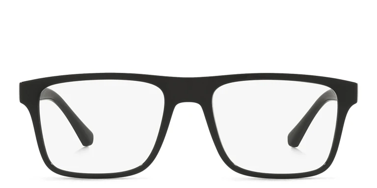 تسوق نظارات طبية مستطيلة امبوريو أرماني بلون Black أونلاين.