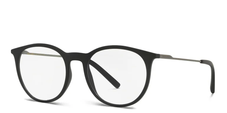 Shop Dolce & Gabbana Panthos Eyeglasses in Black online.