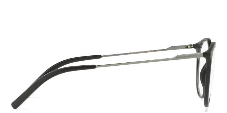Shop Dolce & Gabbana Panthos Eyeglasses in Black online.