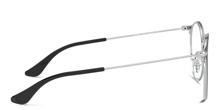 Shop Ray-Ban Junior Kids Panthos Eyeglasses in Metal in Black online.