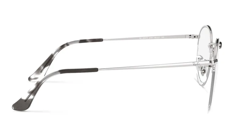 Shop Ray-Ban Round Gaze Unisex Eyeglasses in Silver online.