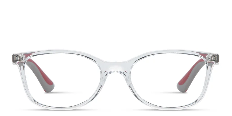 Shop Ray-Ban Junior Optics Kids Square Eyeglasses in Clear online.