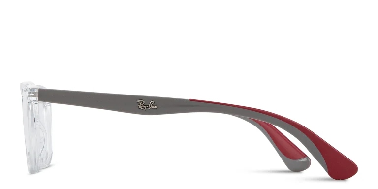 Shop Ray-Ban Junior Optics Kids Square Eyeglasses in Clear online.