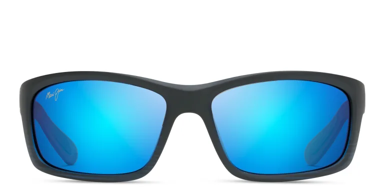 Shop Maui Jim Unisex Wide Rectangle Sunglasses in Black online.