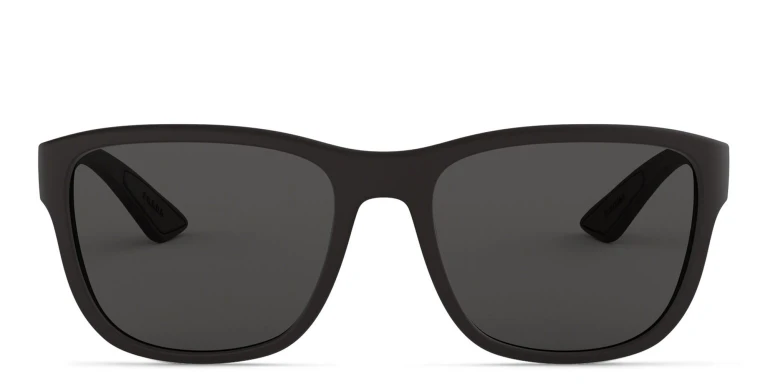 Shop Prada Linea Rossa Pillow Sunglasses in Black online.