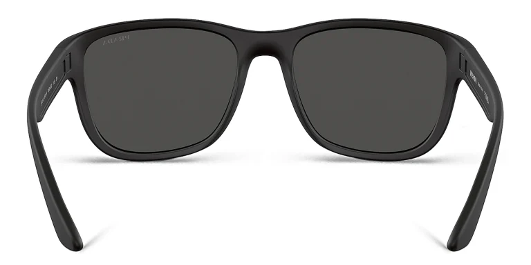 Shop Prada Linea Rossa Pillow Sunglasses in Black online.