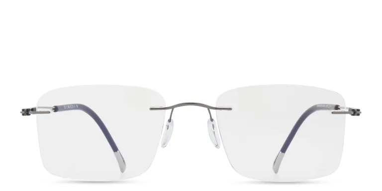 تسوق نظارات طبية مربّعة بدون إطار سيلويت بلون Grey أونلاين.