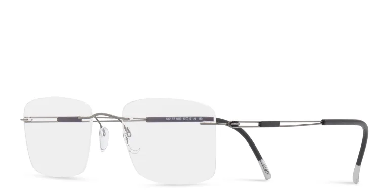 تسوق نظارات طبية مربّعة بدون إطار سيلويت بلون Grey أونلاين.