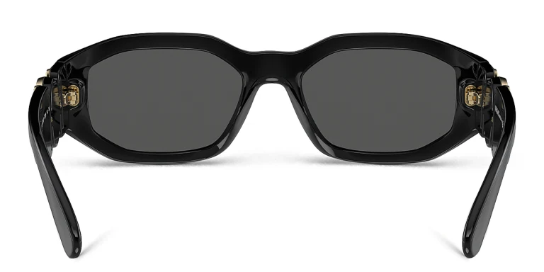 Shop VERSACE Medusa Biggie Sunglasses in Black online.