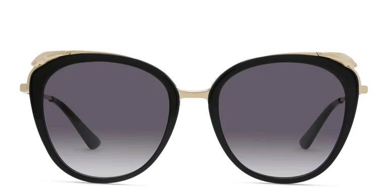 Shop Cartier Panthère de Cartier Cat-Eye Sunglasses in Black online.