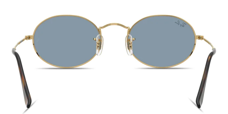 Shop Ray-Ban Oval Metal Summer Capsule Unisex Sunglasses in Gold online.
