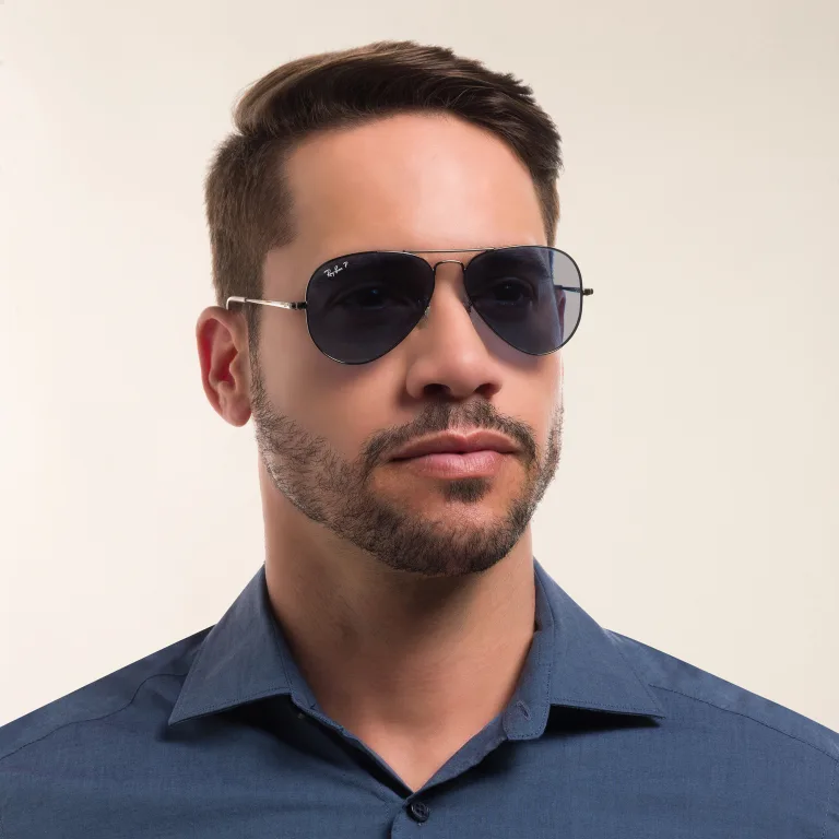 Shop Ray-Ban Pilot Metal II Sunglasses in Gunmetal online.