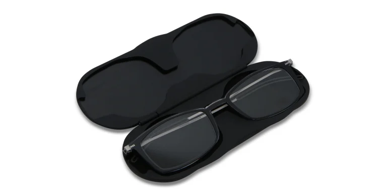 Shop ThinOptics Brooklyn Ready Readers with Milano Case in Black online.