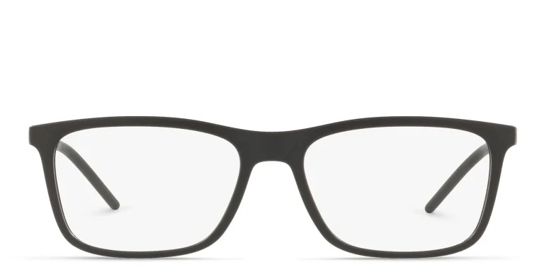 Shop Dolce & Gabbana Rectangle Eyeglasses in Black online.