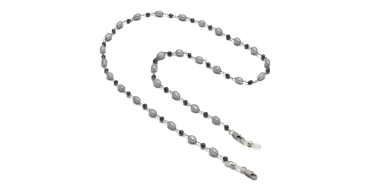 Shop Uoptic Stainless Steel Glasses Chain in Grey online.