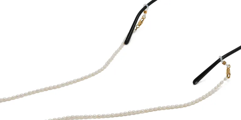 Shop Uoptic Pearl Glasses Chain in Beige online.