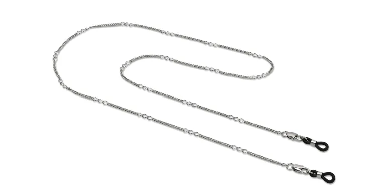 Shop Uoptic Palladium Plated Glasses Chain in Silver online.
