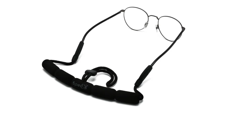Shop Uoptic Neoprene Glasses Chain in Black online.