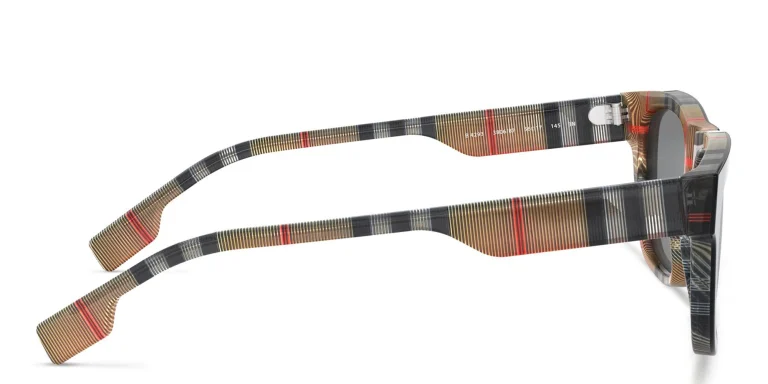 Shop BURBERRY Square Sunglasses in Black online.