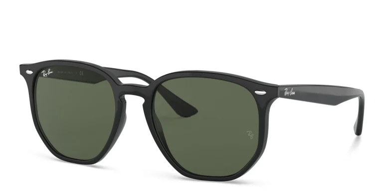 Shop Ray-Ban Unisex Irregular Sunglasses in Black online.