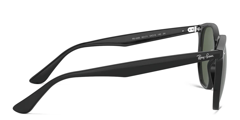 Shop Ray-Ban Unisex Irregular Sunglasses in Black online.
