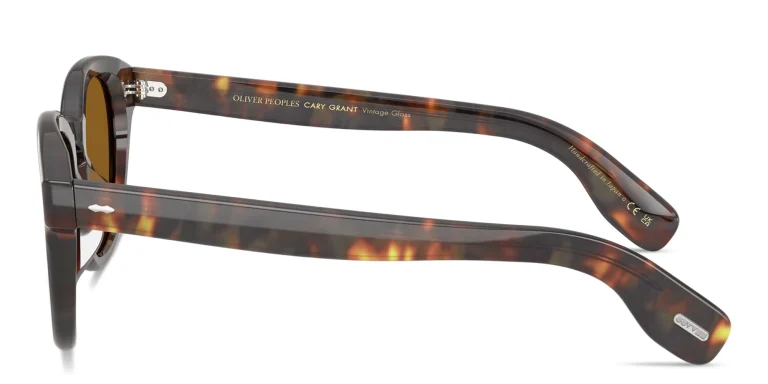 Shop OLIVER PEOPLES Cary Grant Unisex Round Sunglasses in Havana online.