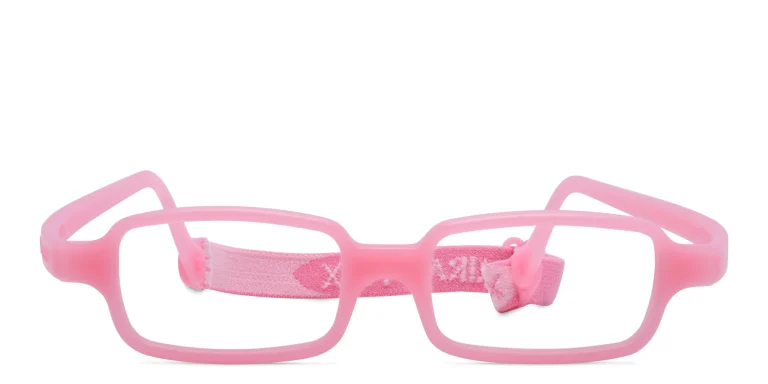 Shop Mira Flex Kids Rectangle Eyeglasses in Pink online.