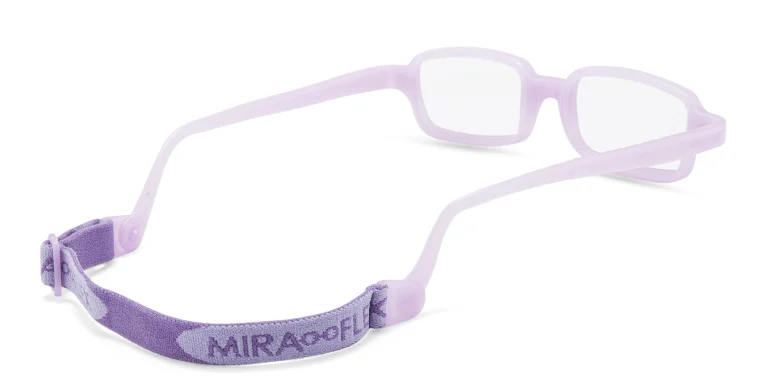 Shop Mira Flex Kids Rectangle Eyeglasses in Pink online.