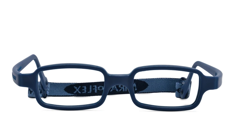 Shop Mira Flex Kids Rectangle Eyeglasses in Blue online.