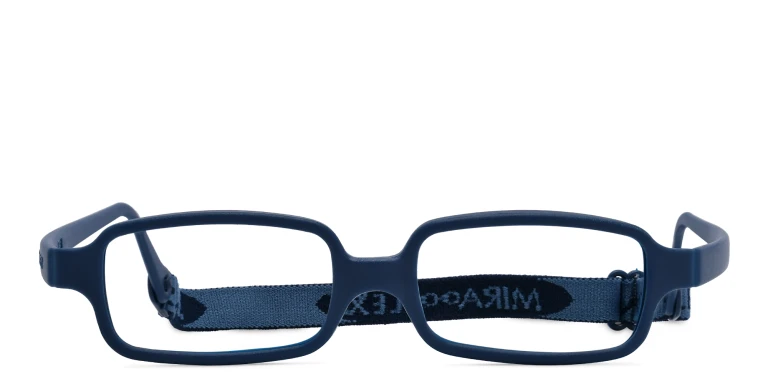 Shop Mira Flex Kids Rectangle Eyeglasses in Blue online.