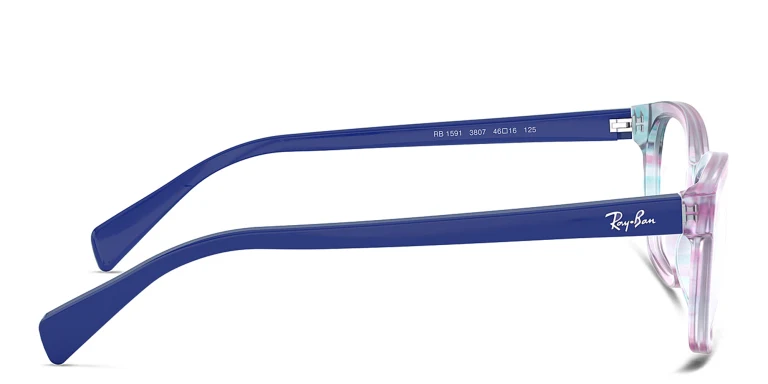 تسوق نظارات طبية مربّعة للأطفال راي بان جونيور بلون Purple أونلاين.