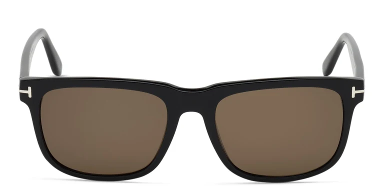 Shop TOM FORD Square Sunglasses in Black online.