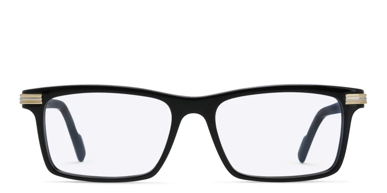 تسوق نظارات طبية بروميير دو كارتييه بإطار مستطيل كارتييه بلون Black أونلاين.
