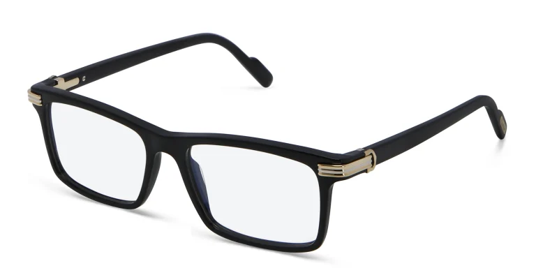 تسوق نظارات طبية بروميير دو كارتييه بإطار مستطيل كارتييه بلون Black أونلاين.