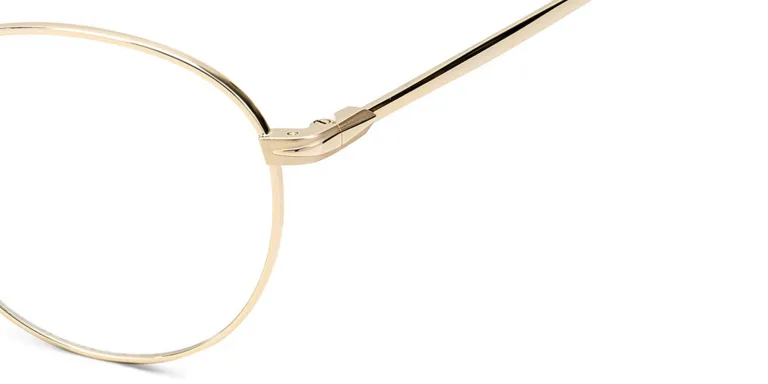 Shop DAVID BECKHAM Panthos Eyeglasses in Gold online.