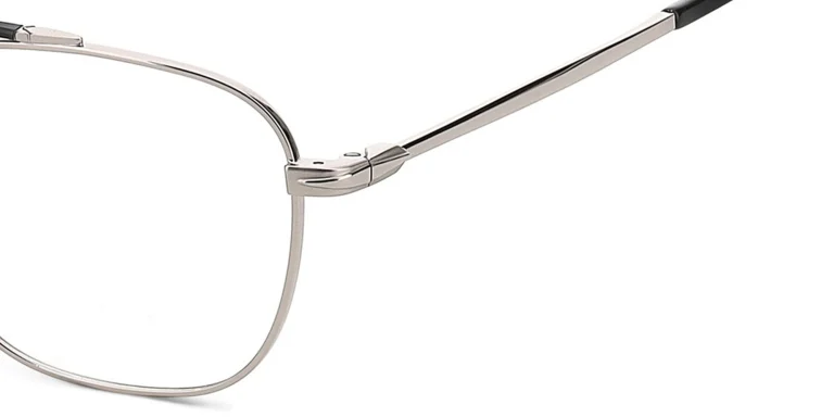 Shop DAVID BECKHAM Square Eyeglasses in Silver online.