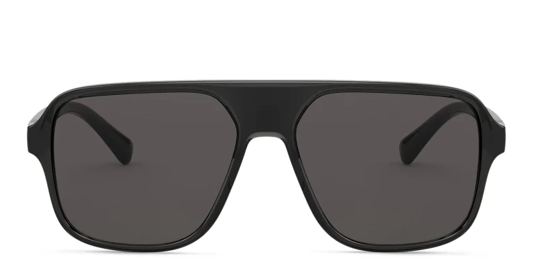 Shop Dolce & Gabbana Square Sunglasses in Black online.