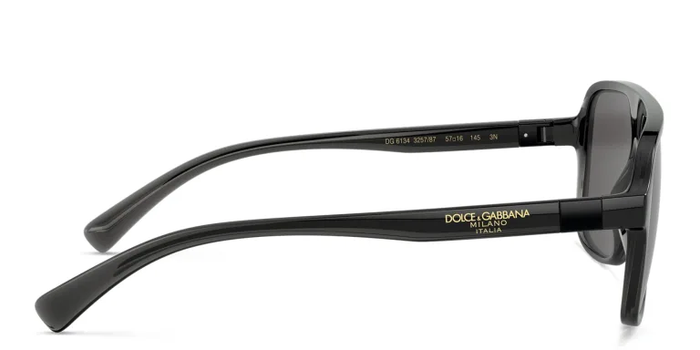 Shop Dolce & Gabbana Square Sunglasses in Black online.
