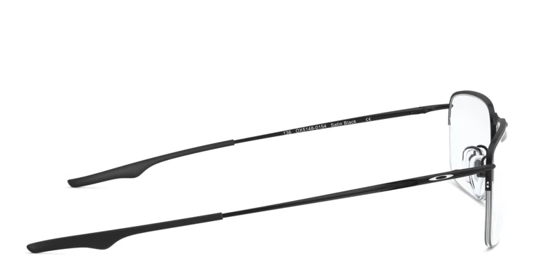 Shop Oakley Wingback Half-Rim Square Eyeglasses in Black online.