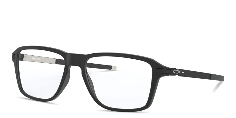 Shop Oakley Square Eyeglasses in Black online.